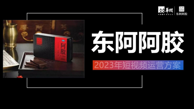 20240819-阿胶养生滋补品牌年度短视频运营规划方案