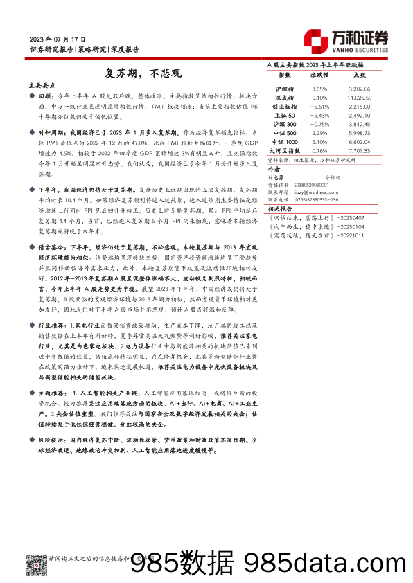 2023年上半年北京产业园区市场回顾与展望（英文版）