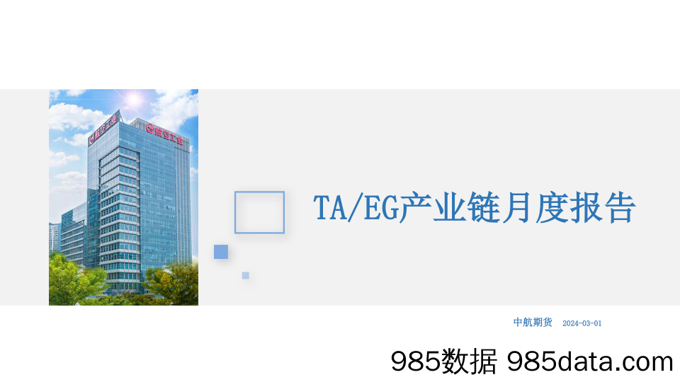 TA EG产业链月度报告-20240301-中航期货