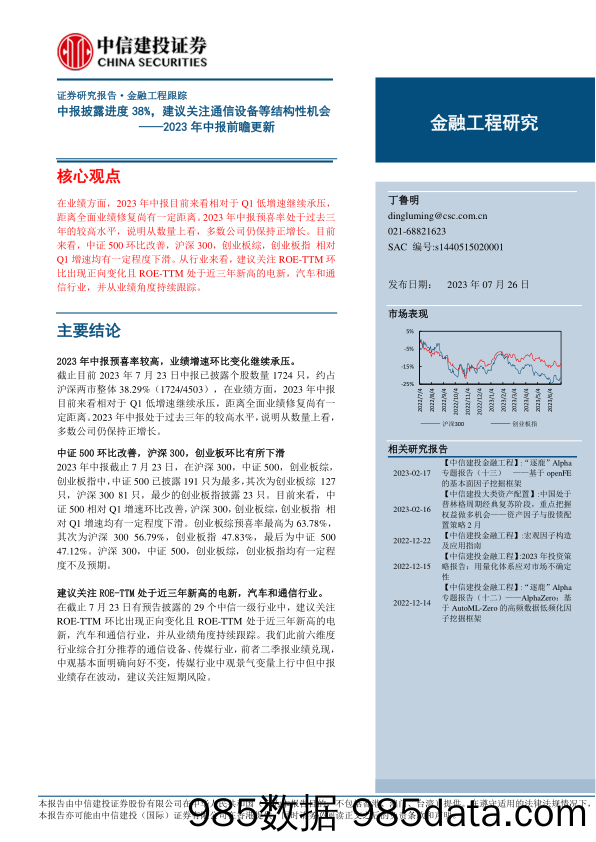 商品期货指数持仓量跟踪-20230726-信达期货