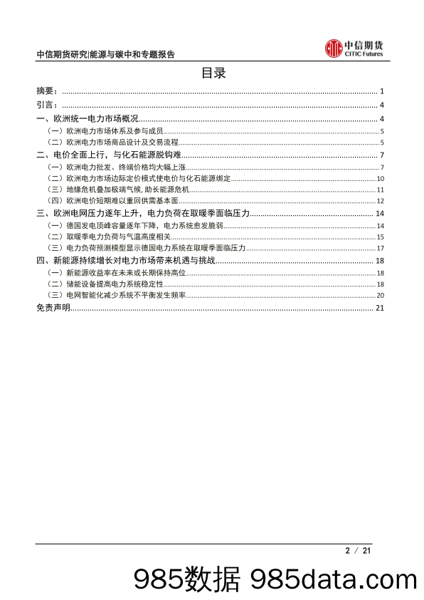 能源危机中的欧洲电力（一）：欧洲电力系统面临哪些挑战，新能源能否破局？-20221209-中信期货插图1