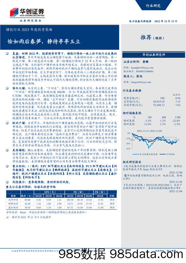 储能行业2023年度投资策略：恰如雨后春笋，静待亭亭玉立-20221213-华创证券插图