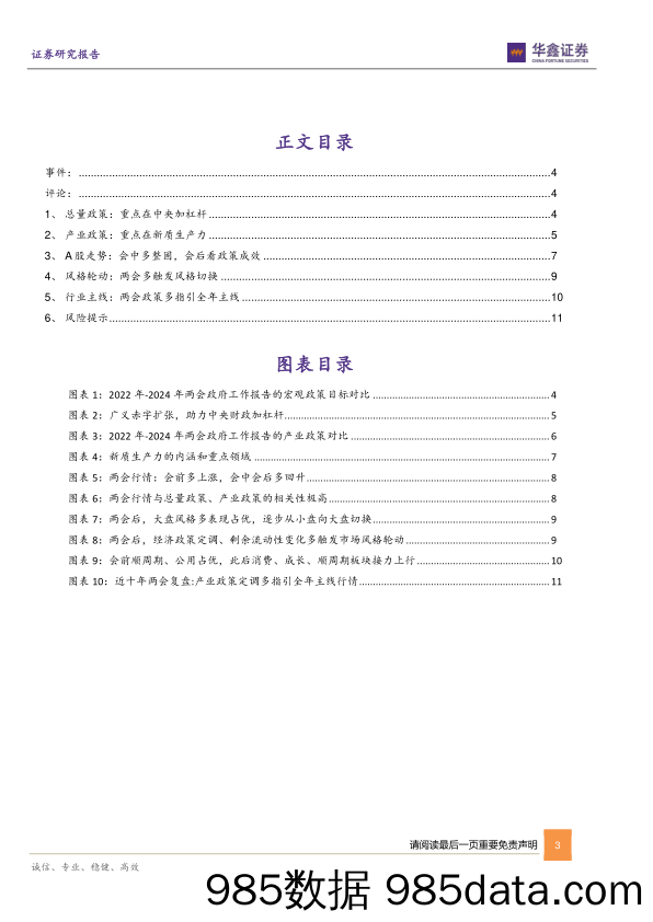 点评报告：2024年两会政策信号与行情指引-20240305-华鑫证券插图2