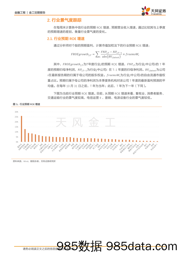 细分行业景气度跟踪：哪些行业景气度在上行？-20240301-天风证券插图4