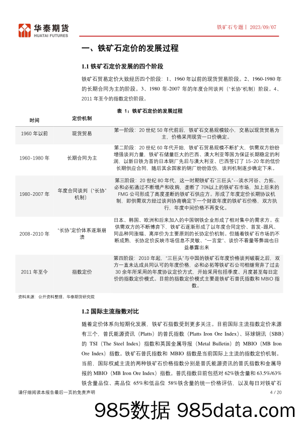 铁矿石专题：铁矿石定价贸易及套保模式简析-20230907-华泰期货插图3