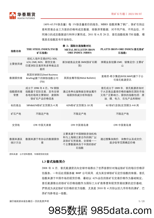 铁矿石专题：铁矿石定价贸易及套保模式简析-20230907-华泰期货插图4