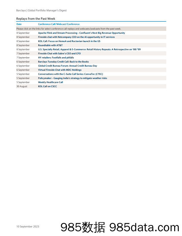 Global Portfolio Manager’s Digest插图1