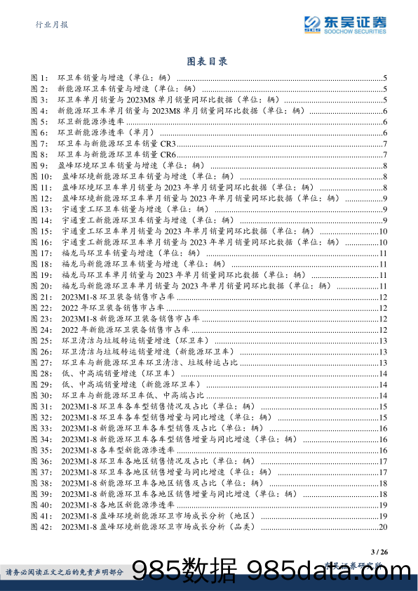 环保行业月报：2023M1_8环卫新能源销量同增22%，渗透率同比提升1.77pct至6.87%-20230918-东吴证券插图2