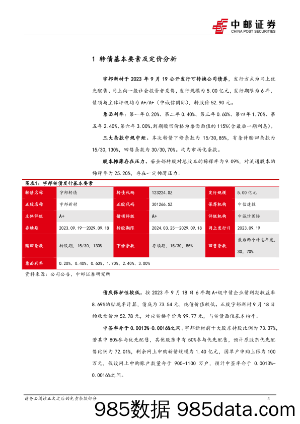 宇邦转债：光伏行业涂锡铜带专业制造商-20230919-中邮证券插图3