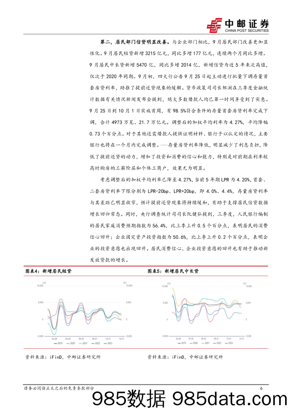 9月信贷同比表面平淡，实则改善已现-20231014-中邮证券插图5