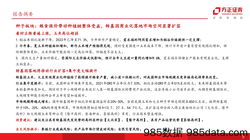 农林牧渔行业年度行业策略报告：养殖板块周期反转，种植、宠物渐进成长-20231019-方正证券插图4