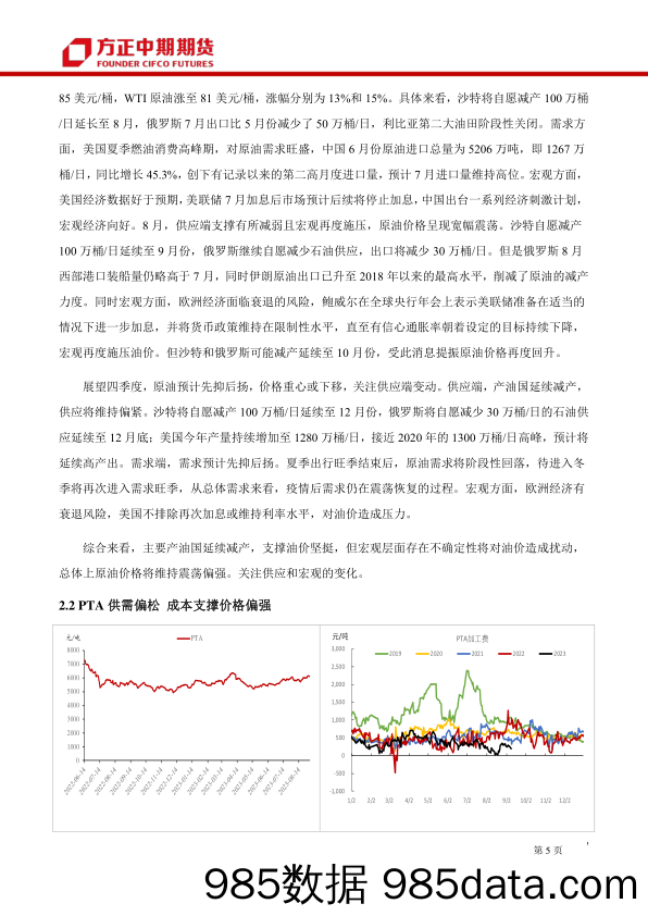 短纤期货季报-20230910-方正中期期货插图4