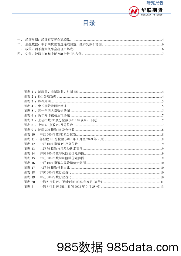 股指期货季报：四季度大概率会出现市场底-20231008-华联期货插图2