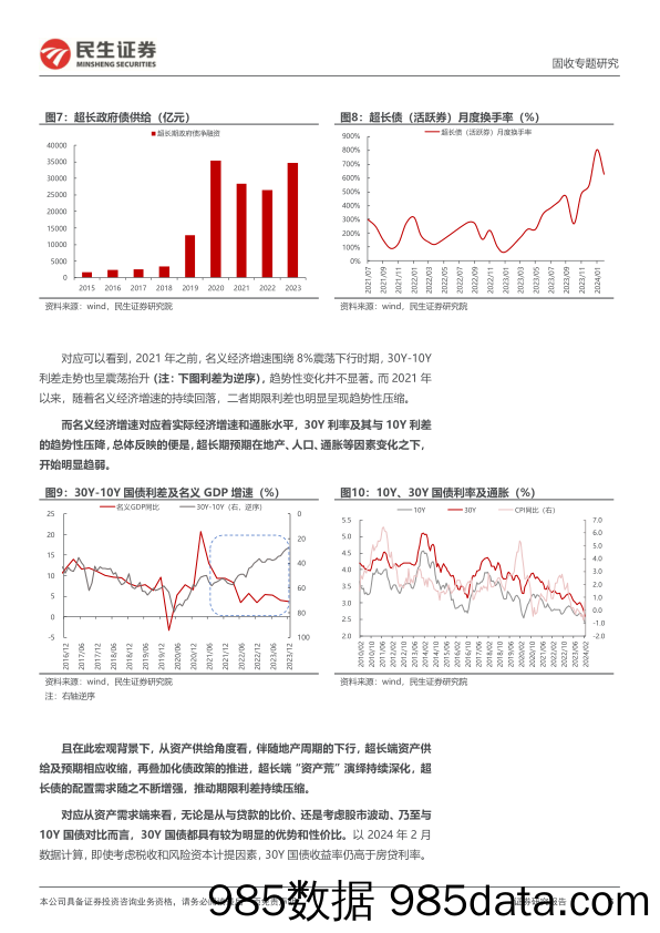 利率专题：回调后的30年，如何定价？-240314-民生证券插图5