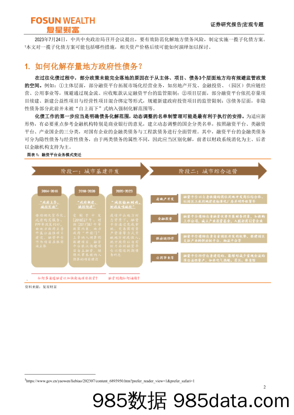 宏观专题：一揽子化债是中国版QE吗？-20231020-复星恒利证券插图1