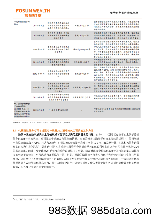 宏观专题：一揽子化债是中国版QE吗？-20231020-复星恒利证券插图3