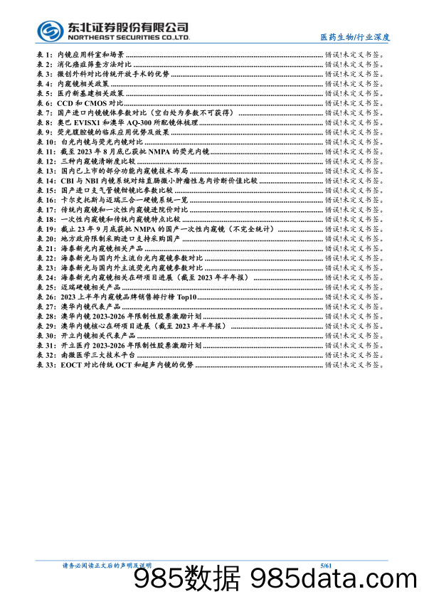 医药生物行业：内镜行业增长确定性强，“国产替代”进行时-20231106-东北证券插图4