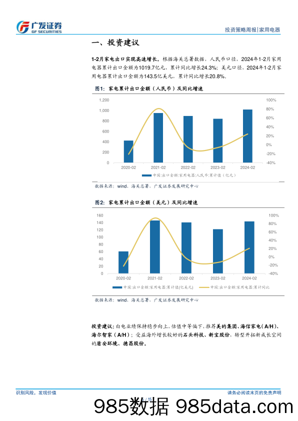 家用电器行业：1-2月家电出口延续快速增长-240310-广发证券插图4