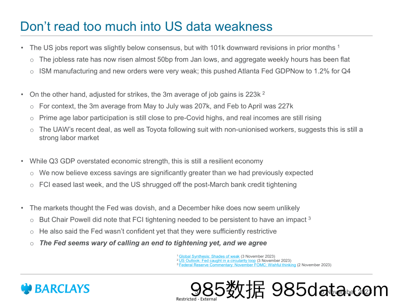 Barclays_Global_Macro_Thoughts_Too_far_too_fast插图2