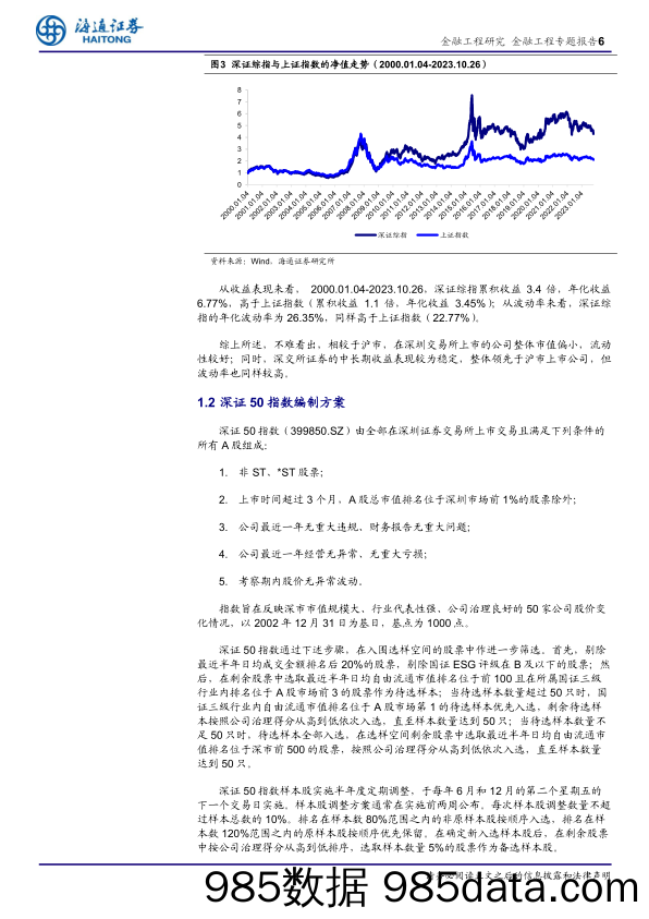 上证50的“价值”，深证50的“成长”：龙头指数的沉稳与飞扬-20231115-海通证券插图5