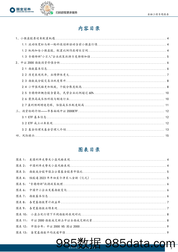 量化掘基系列之十三：多重利好驱动小微盘行情，中证2000指数迎配置机遇-20231108-国金证券插图1