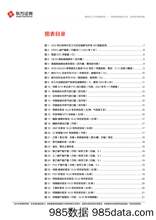 化工行业2024年度投资策略：整体趋势延续23年，结构性或有改善-20231124-东方证券插图3