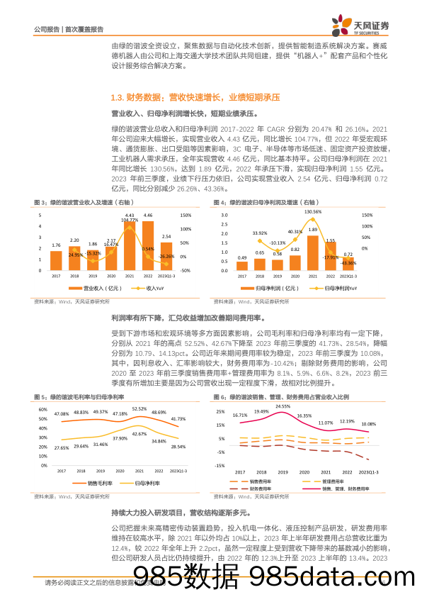 绿的谐波-688017.SH-谐波减速器龙头领航国产替代，借人形机器人东风有望迎强劲增长-20231118-天风证券插图5