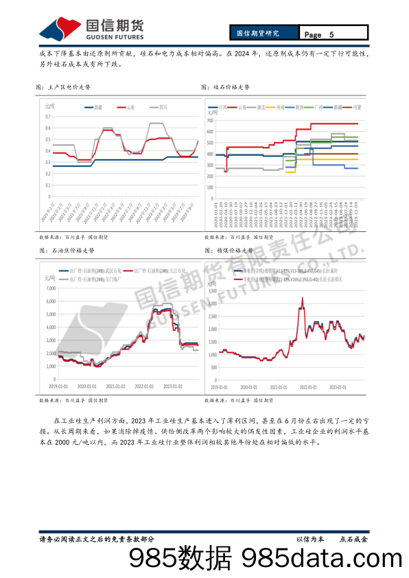 有色（工业硅）2024年年报：供需双增，硅价震荡为主-20231126-国信期货插图4