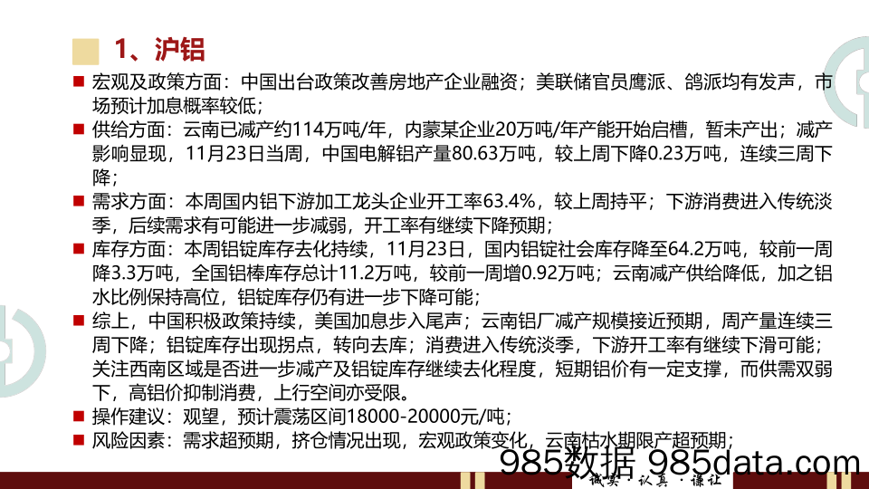 铝锭社库再降，关注去化持续性-20231126-中财期货插图2