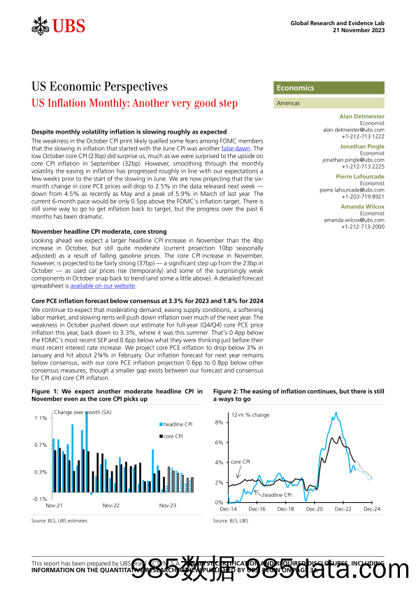 UBS Economics-US Economic Perspectives _US Inflation Monthly Another very...-105107182