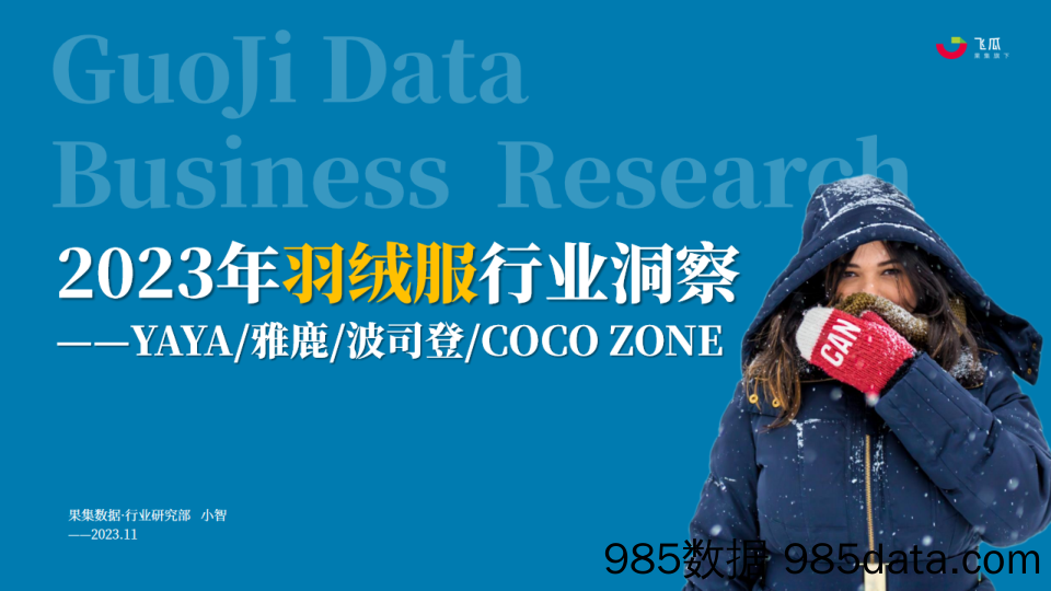 2023年Q1-Q3羽绒服行业社媒电商营销洞察-果集行研-2023.11