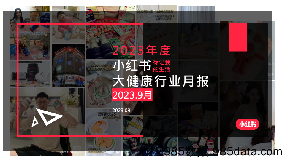 小红书2023年大健康行业月报-9月