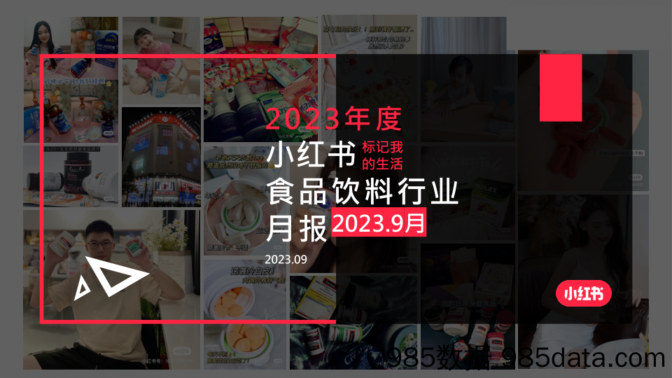 小红书2023年食品饮料行业月报-9月