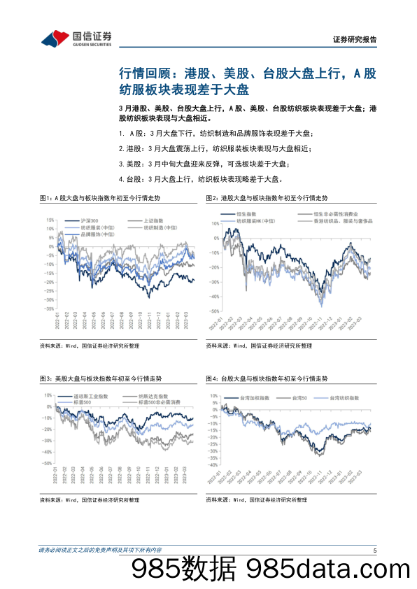 【服饰市场报告】纺织服装行业3月投资策略暨一季报前瞻：品牌服饰增长环比提速，海外品牌去库进展良好-20230403-国信证券插图4