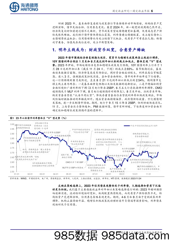 2024年债市展望：动不失时，票息为盾-20231203-海通国际插图5