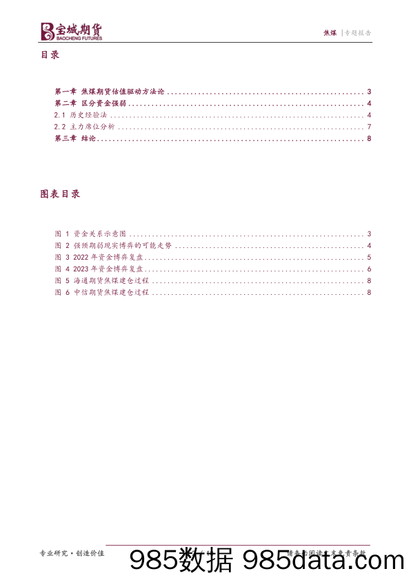 焦煤专题报告：从资金角度看焦煤-20231207-宝城期货插图1