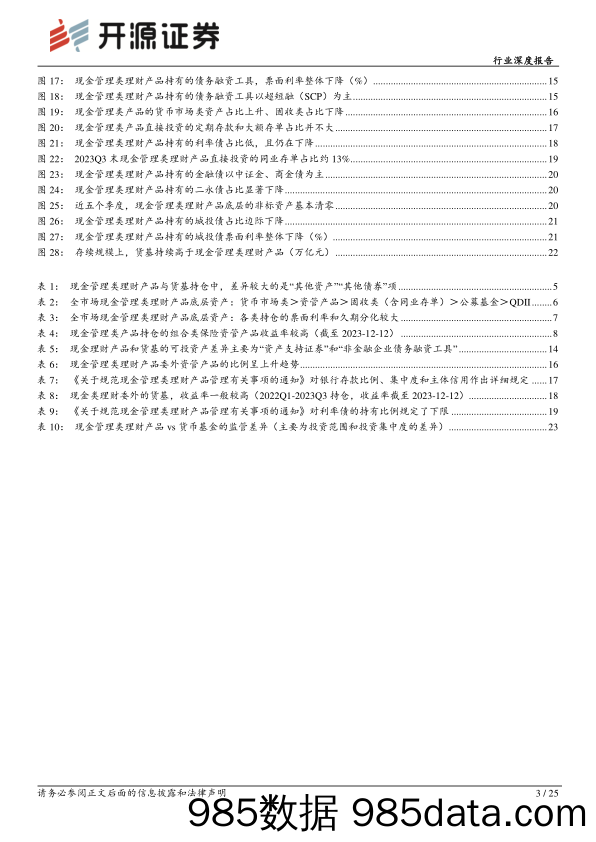 银行业理财持仓全景扫描系列（一）：探寻现金类理财的“底层密码”-20231213-开源证券插图2