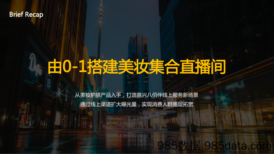 【美妆护肤营销】超市品牌 美妆集合直播间整合营销策划方案插图1