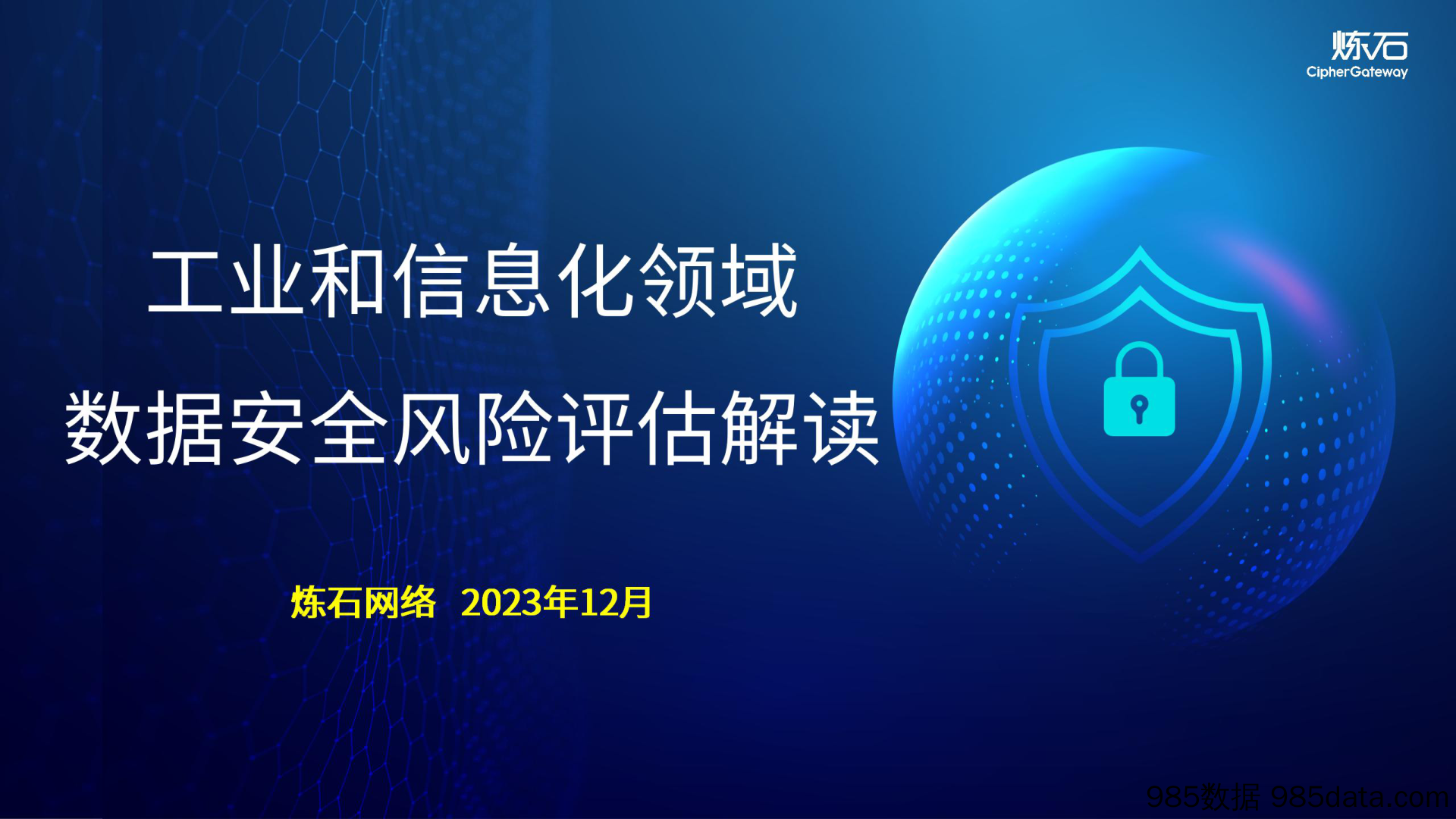 炼石图解工业和信息化领域数据安全风险评估V1.0.0-炼石网络-2023.12