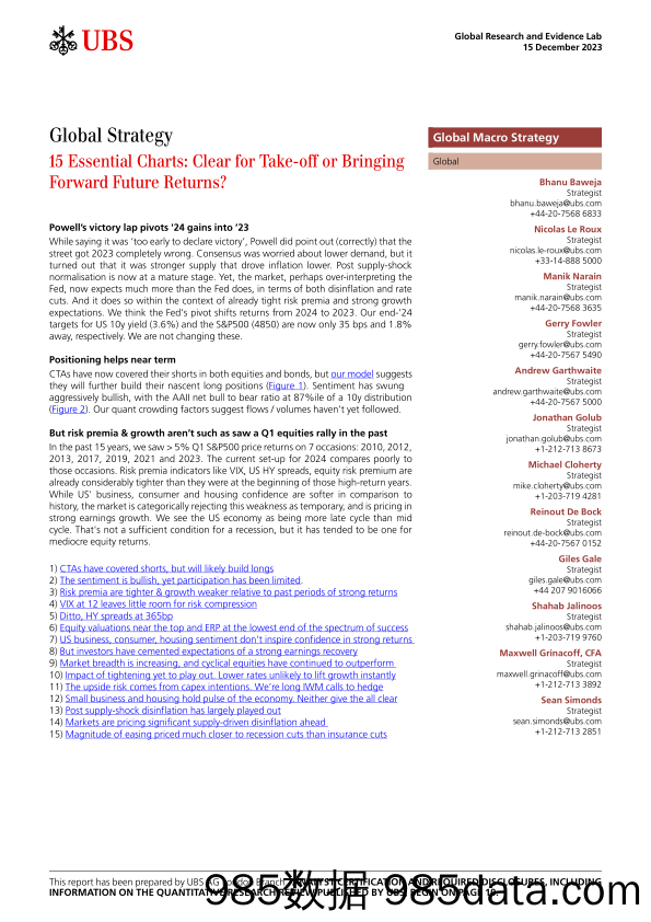 UBS Equities-Global Strategy _15 Essential Charts Clear for Take-off or …-105456048插图