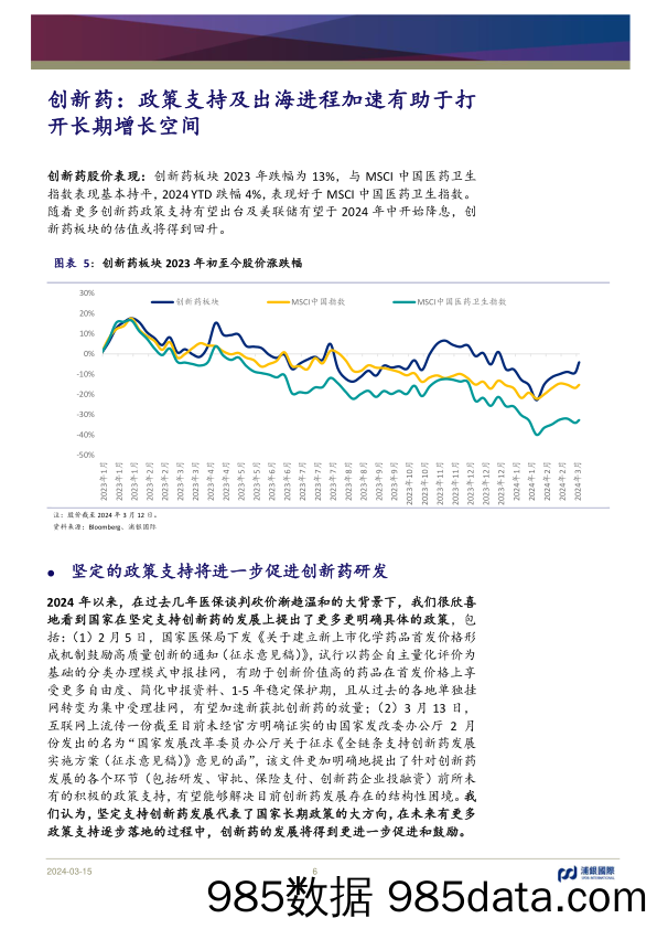 中国医药行业：坚定看好创新药长期价值潜力，重点推荐信达、康方-240315-浦银国际插图4