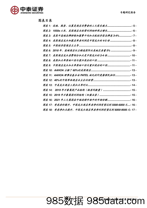 酒店行业系列研究之二：中国酒店集团单房利润空间探讨-20230105-中泰证券插图2