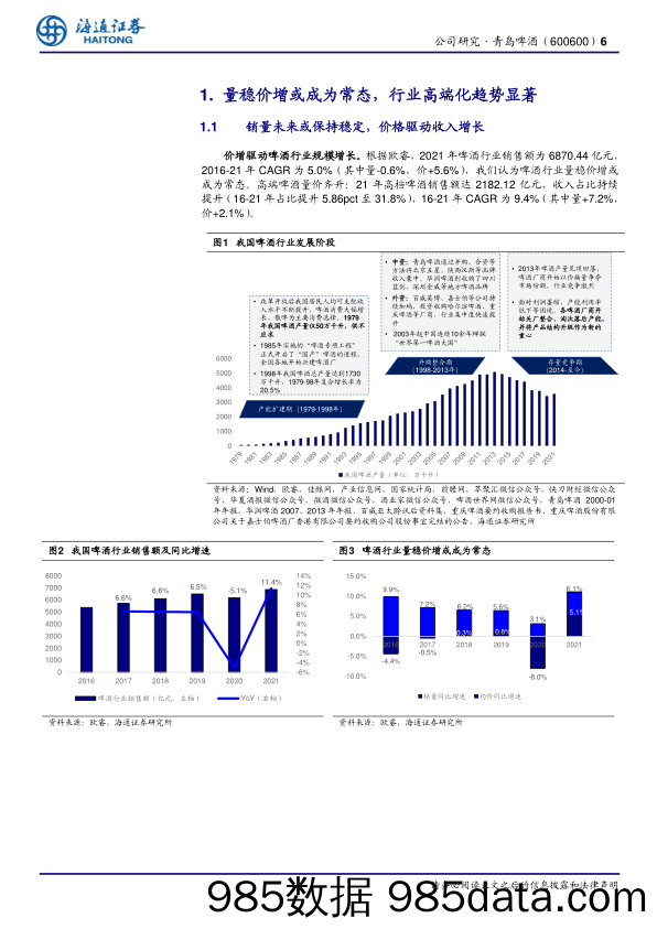 百年青啤历史悠久，结构升级再续新篇-20230104-海通证券插图5