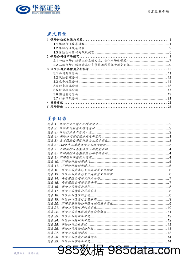 47家保险全景扫描-20230116-华福证券插图1