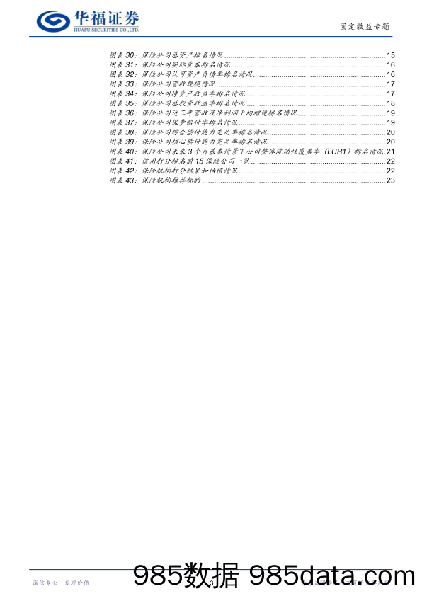 47家保险全景扫描-20230116-华福证券插图2