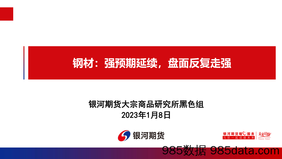 钢材：强预期延续，盘面反复走强-20230108-银河期货