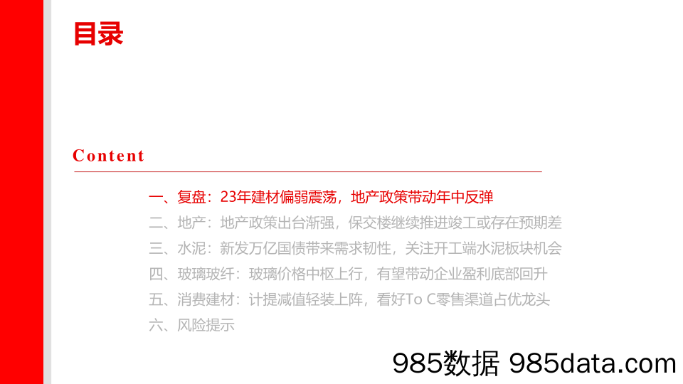 2024年建筑材料年度策略：静待走出底部-20231229-上海证券插图1