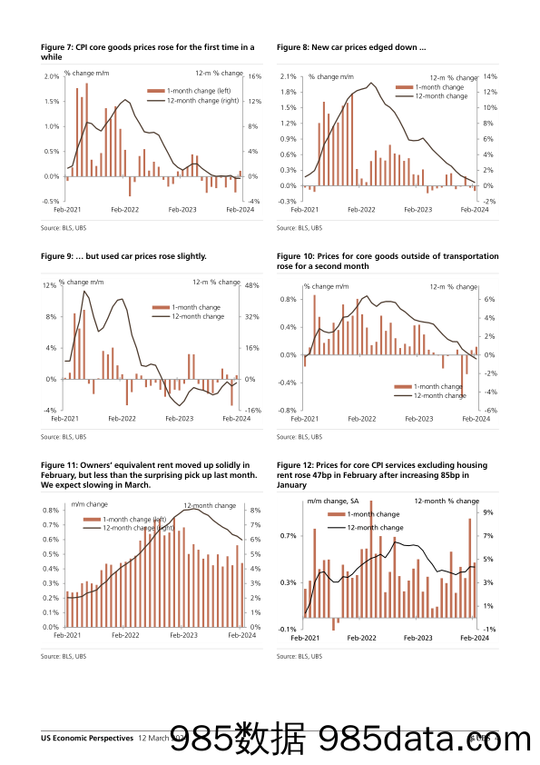 UBS Economics-US Economic Perspectives _February CPI recap Strong, but st…-106992239插图3