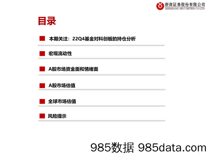 流动性估值跟踪：22Q4基金对科创板的持仓分析-20230202-浙商证券插图2