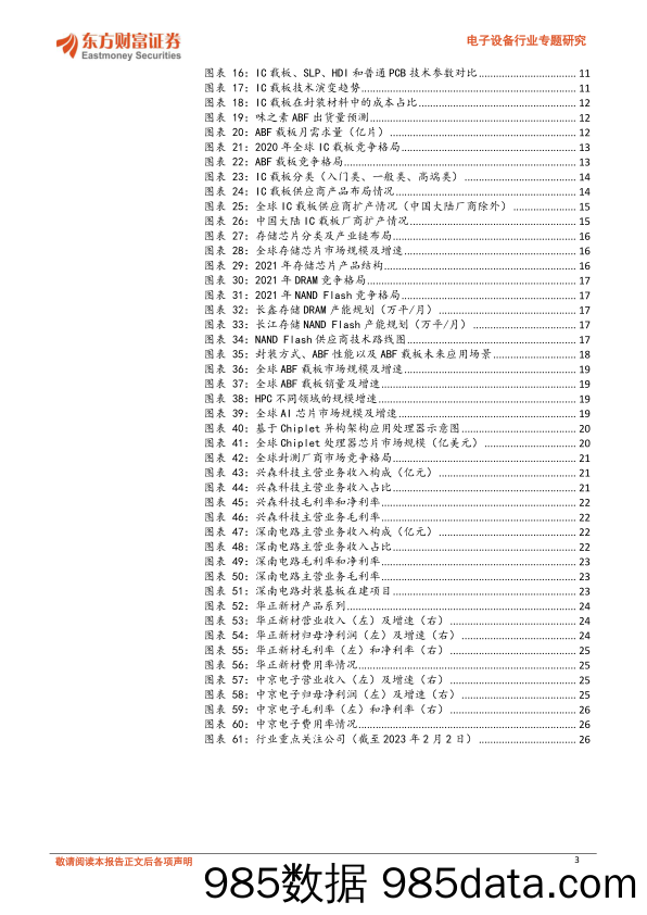 电子设备行业专题研究：IC载板系列报告之一：ABF载板国产替代在即，先进封装注入新活力-20230203-东方财富证券插图2